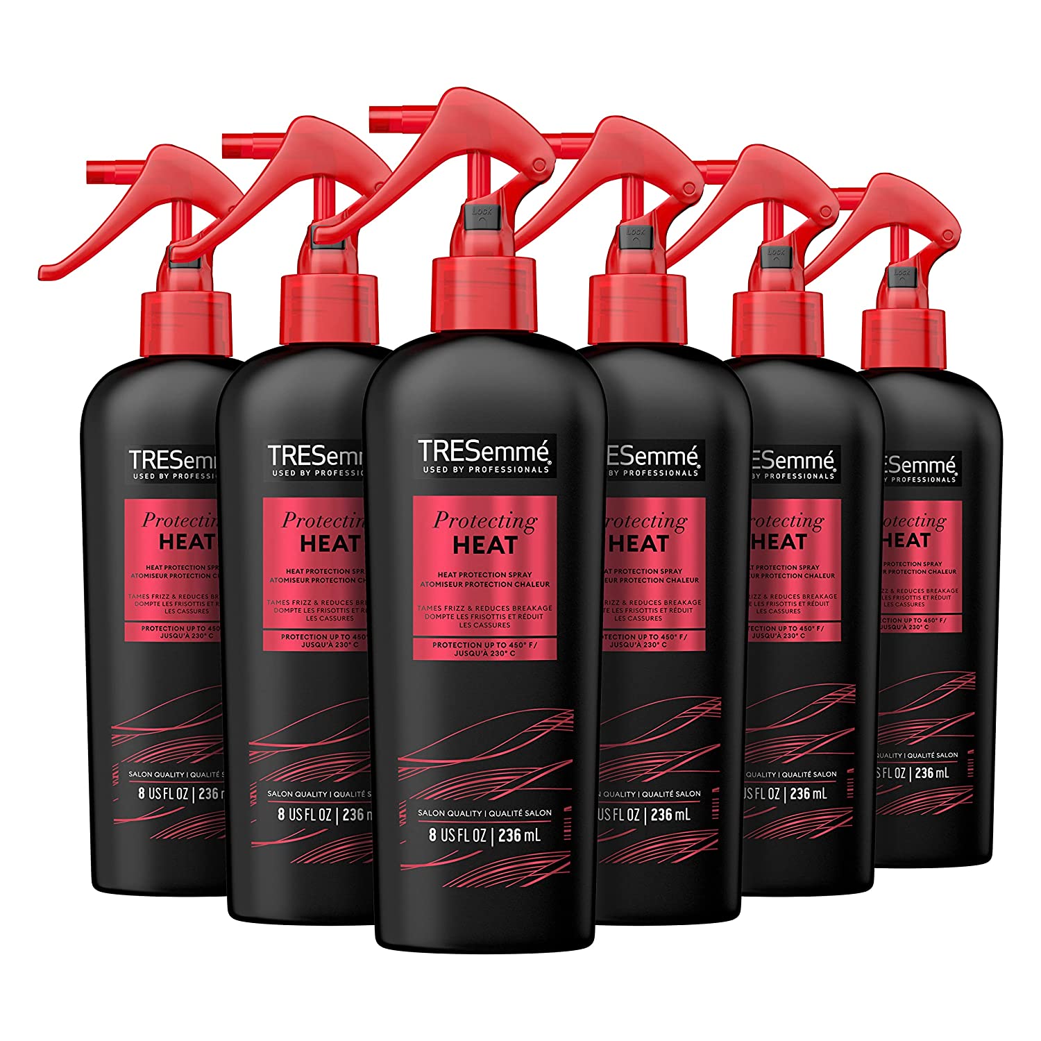 TRESemmé Protecting Heat Spray Pack of 6 Tames Frizz & Reduces Breakage 8 oz