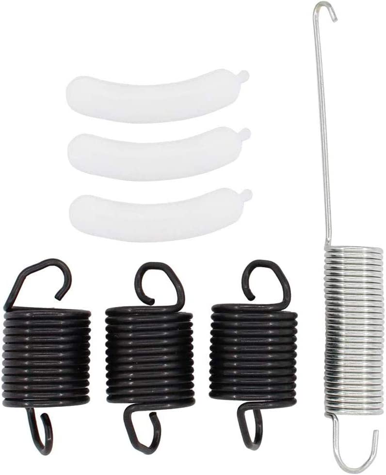 Washing Machine Kit 3 pcs Suspension Spring WP63907 & 1 pcs Counterweight Counter Balance W10250667 & 3 pcs Tub Wear Pad 285744 for Whirlpool Washer