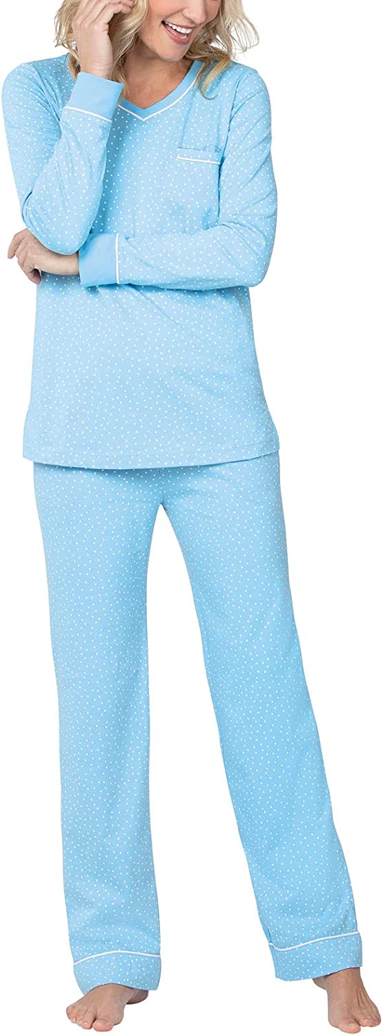 PajamaGram Pajamas For Women - Womens PJ Sets, Pullover Top, 100% Cotton