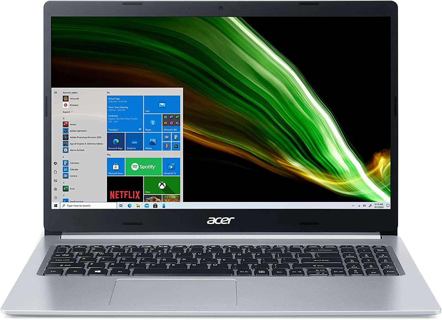 Acer Aspire 5 A515-45-R1YC Slim Laptop | 15.6" Full HD IPS | AMD Ryzen 5 5500U Hexa-Core Mobile Processor | 8GB DDR4 | 256GB NVMe SSD | WiFi 6 | Backlit KB | Windows 10 Home