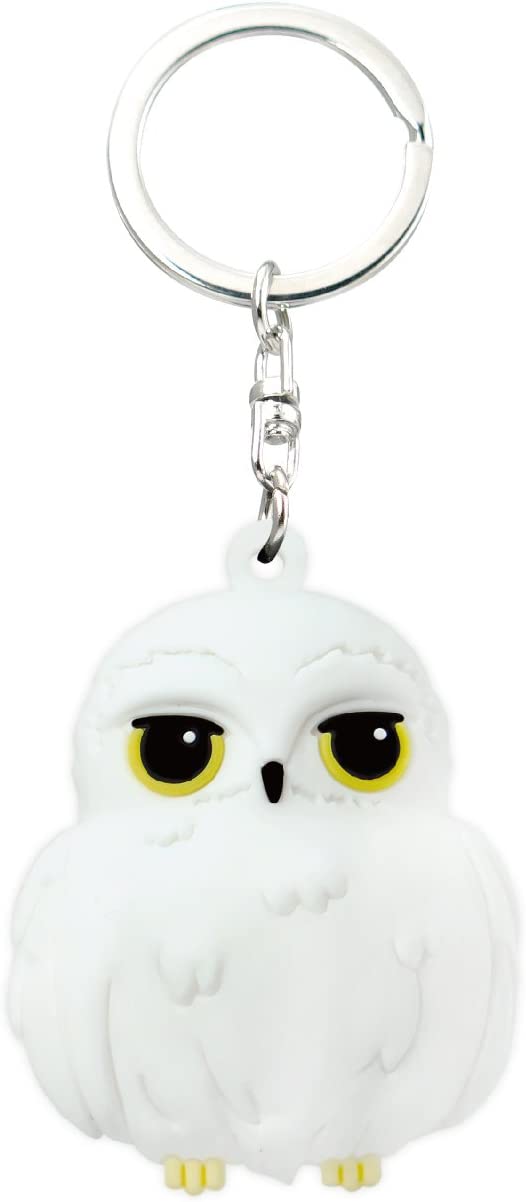 Harry Potter Kawaii Hedwig Owl 3D Key Ring Key Accessory,Multi-colored,3
