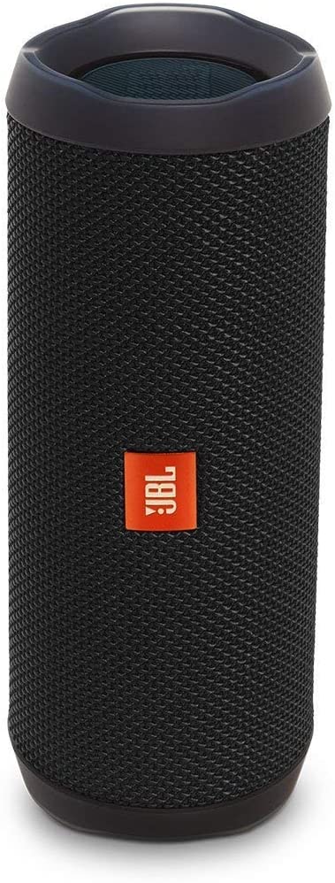 JBL Flip 4, Black - Waterproof, Portable & Durable Bluetooth Speaker - Up to 12 Hours of Wireless Streaming - Includes Noise-Cancelling Speakerphone, Voice Assistant & JBL Connect+