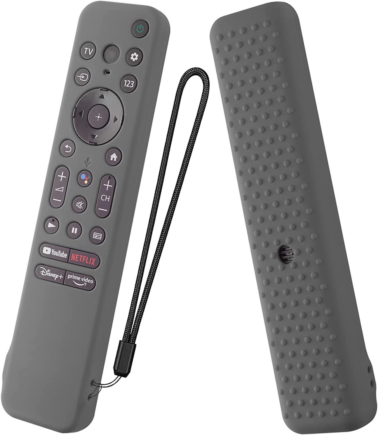 Silicone Cover for Sony RMF-TX800U RMF-TX900U Voice Remote Contorl 2022, Anti-Shock Protective Case Compatible with Sony 4K Ultra HD TV X80K X90K X95K Series Remote(Glow Green)