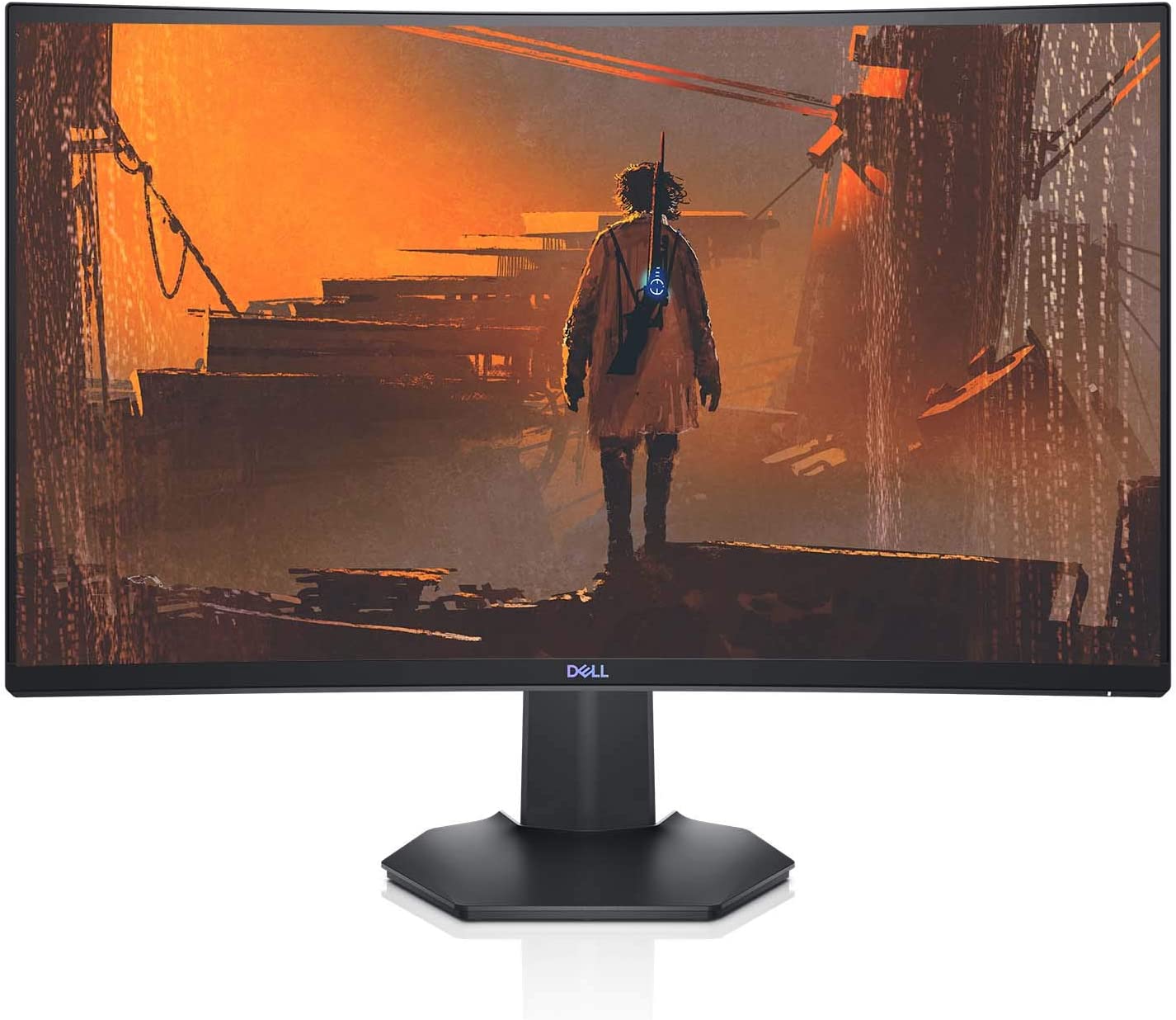Dell 144Hz Gaming 27 Inch Curved Monitor with FHD (1920 x 1080) Display, Nvidia G-Sync and AMD FreeSync HDMI, DisplayPort, VESA Certified, Gray - S2721HGF