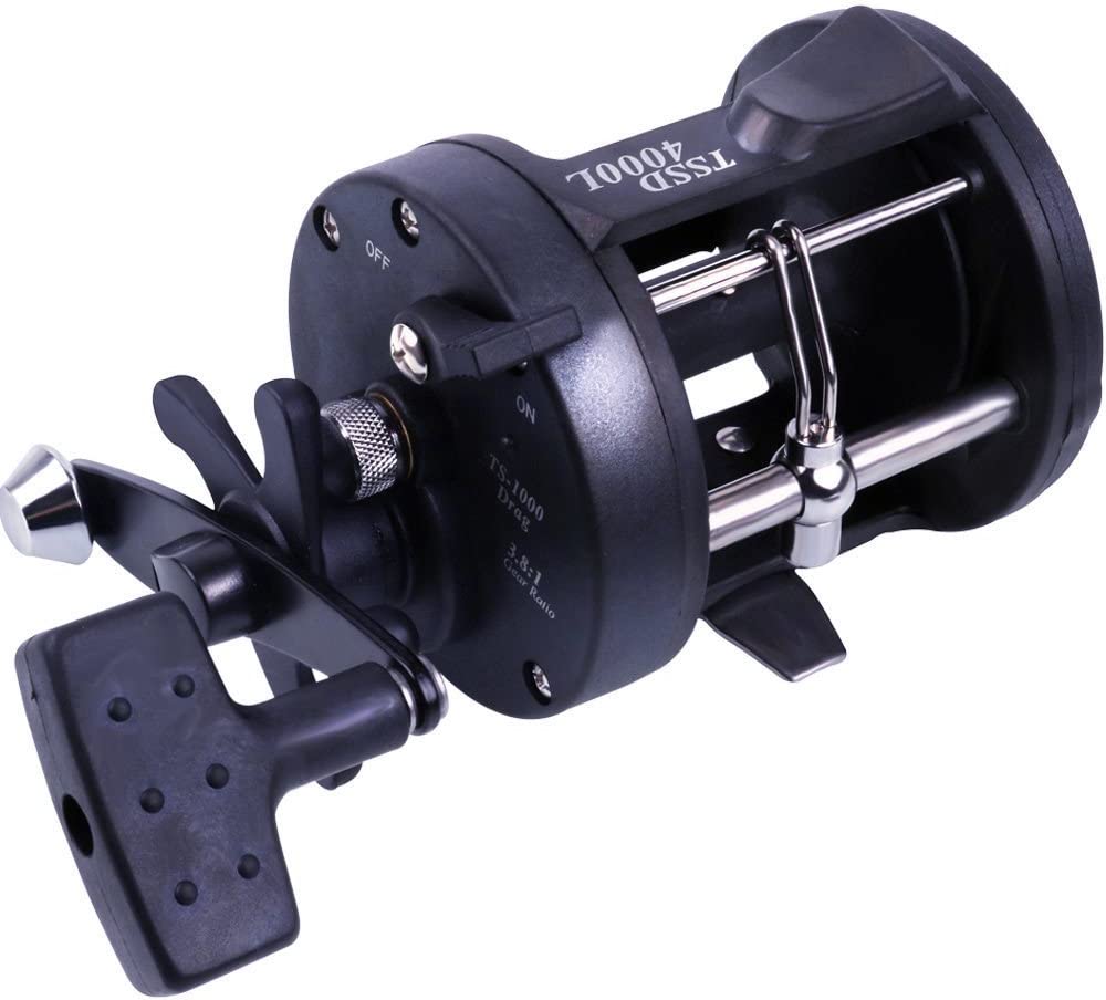Sougayilang Round Baitcasting Fishing Reel for Catfish, Salmon/Steelhead, Striper Bass, Pike,Inshore Surf Fishing Reels, Conventional Reel