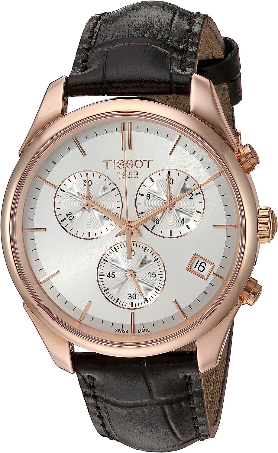 Tissot unisex-adult Vintage Steel And 18K Gold Dress Watch Brown T9204177603100