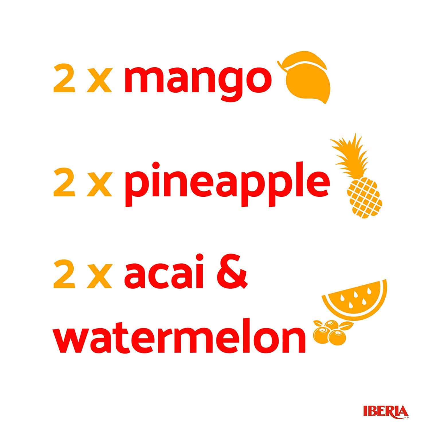 Iberia Aloe Vera Drink with Aloe Pulp and Chia Seeds 16.9 Ounce (Pack of 6) 2 X Watermelon &amp; Acai， 2 x Mango， 2 x Pineapple