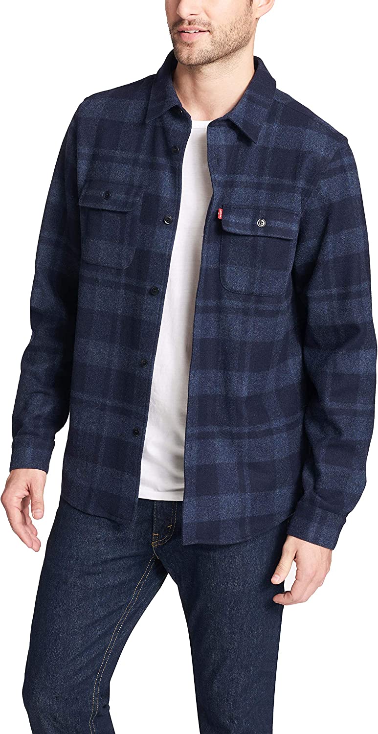 Levi's mens Washed Cotton Shirt Jacket