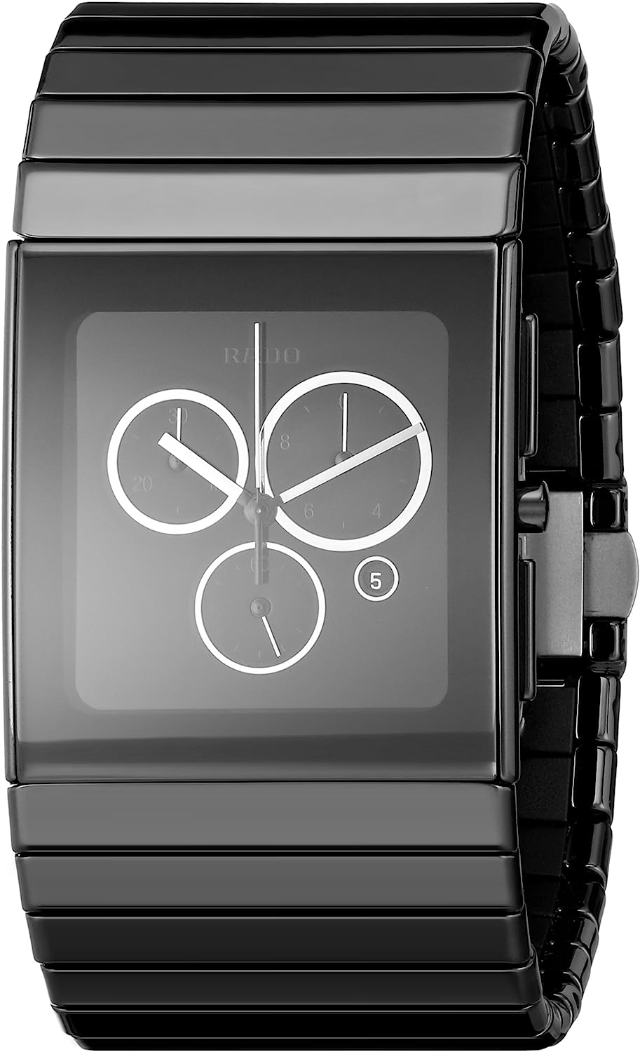 Rado Men's R21714152 Ceramica Black Dial Ceramic Chronograph Watch