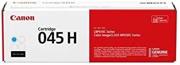 Canon Genuine Toner, Cartridge 045 Cyan, High Capacity (1245C001), 1 Pack, for Canon Color imageCLASS MF634Cdw, MF632Cdw, LBP612Cdw Laser Printer