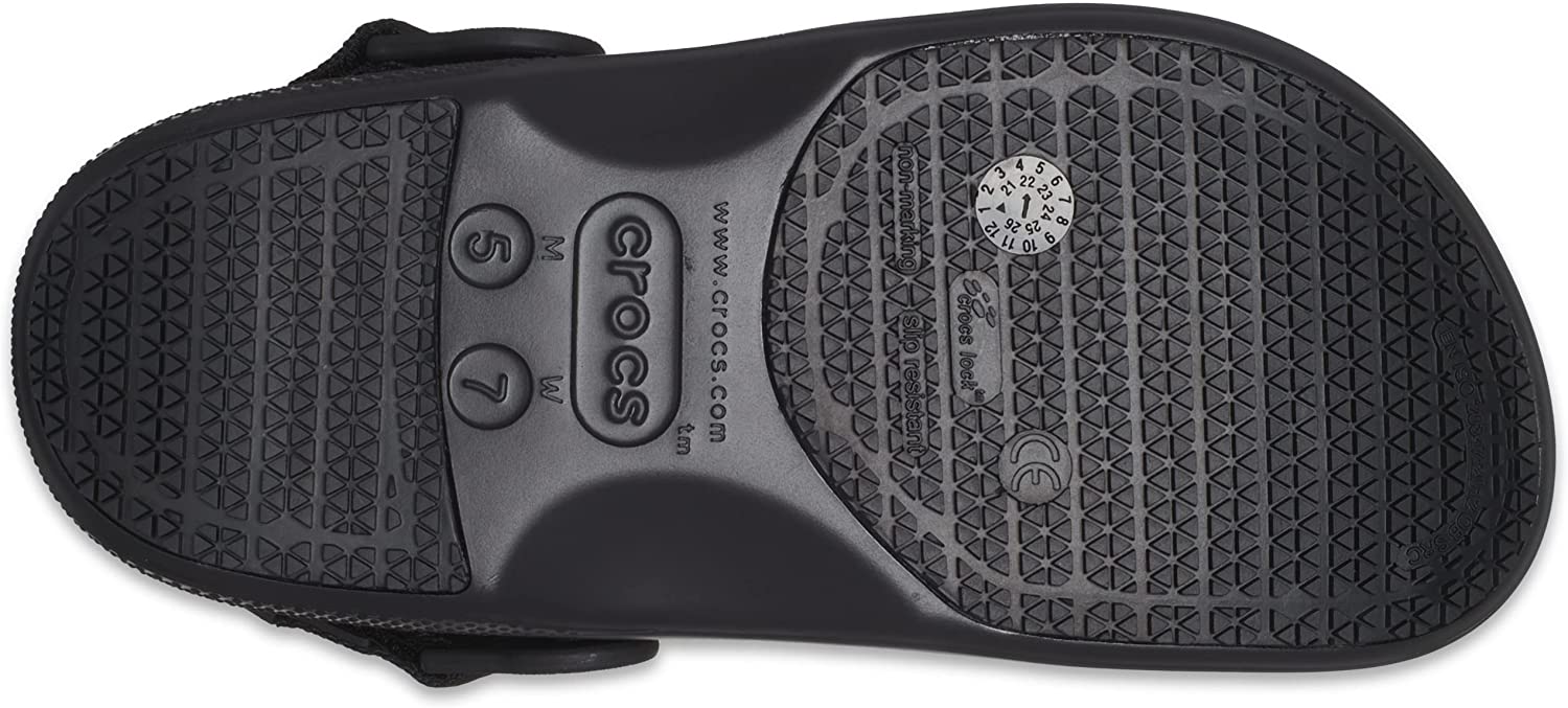 Crocs Unisex-Adult Classic Adjustable Slip Resistant Clogs | Work Shoes