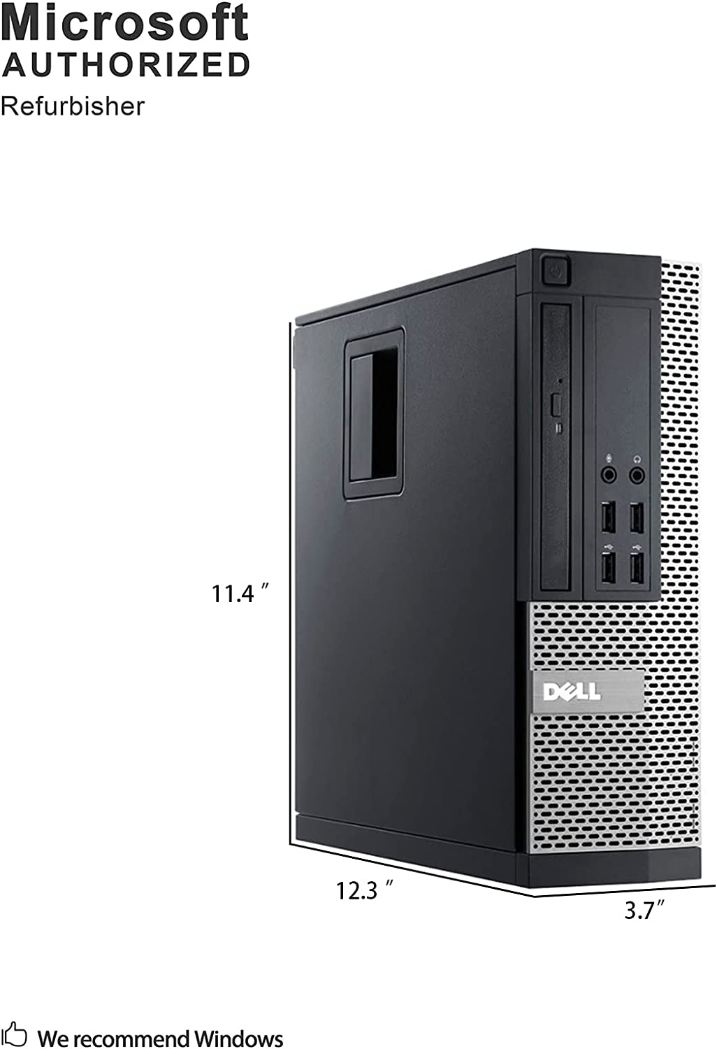 Dell OptiPlex 9020-SFF, Intel Core i5-4570 3.2GHZ, 16GB RAM, 512GB SSD Solid State, DVDRW, Windows 10 Pro 64bit (Renewed)