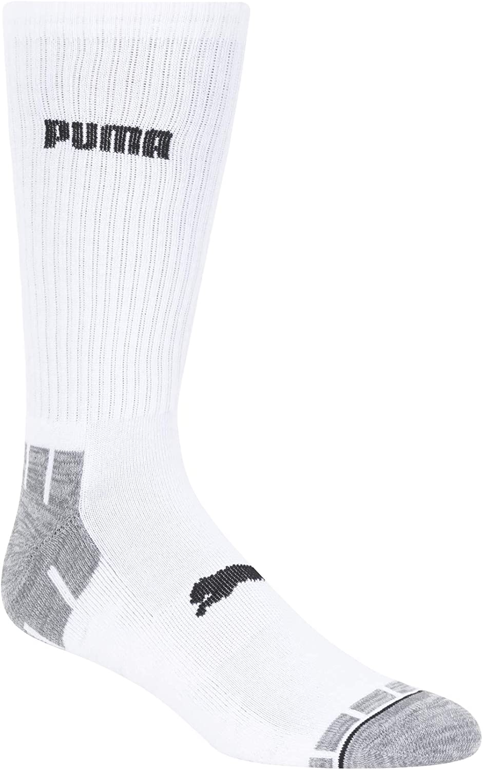 PUMA mens 6 Pack Crew Socks