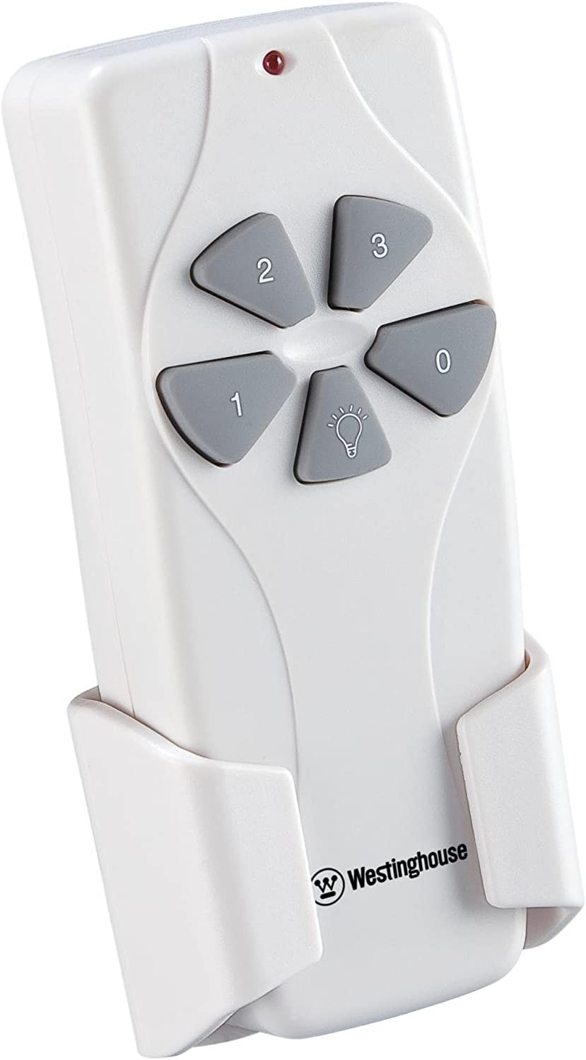 Westinghouse Lighting 7787000 Ceiling Fan and Light Remote Control, White