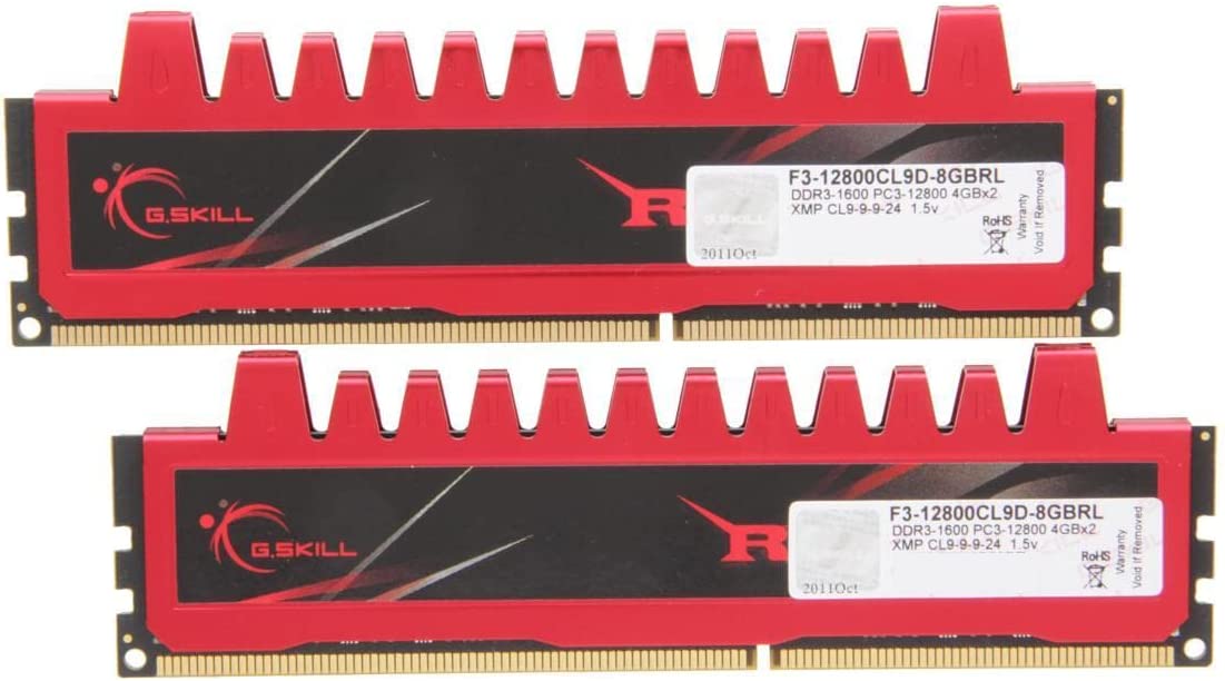 G.SKILL Ripjaws Series 8GB (2 x 4GB) 240-Pin DDR3 SDRAM DDR3 1600 (PC3 12800) Desktop Memory Model (F3-12800CL9D-8GBRL)