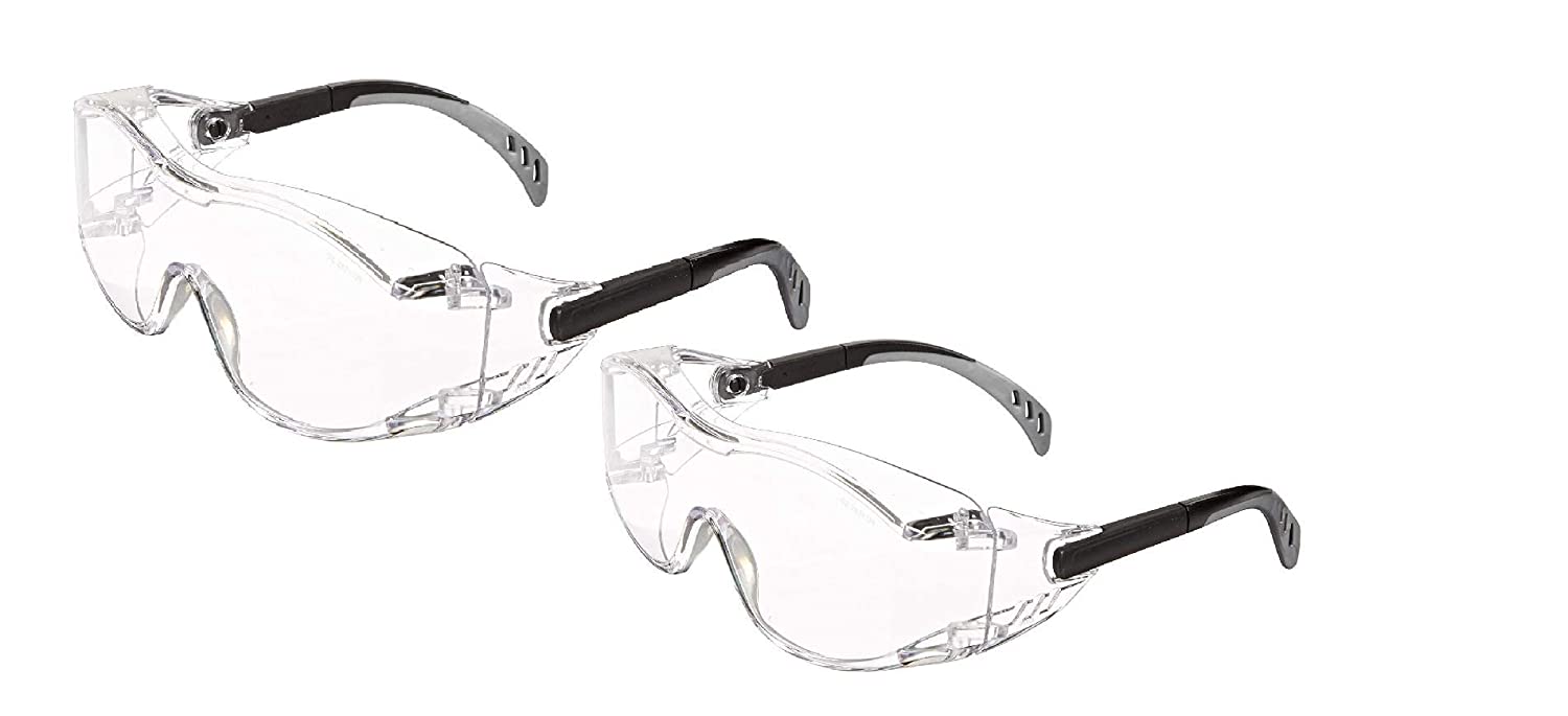 Gateway Safety 6980 Cover2 Safety Glasses (Clear 2-Pack)