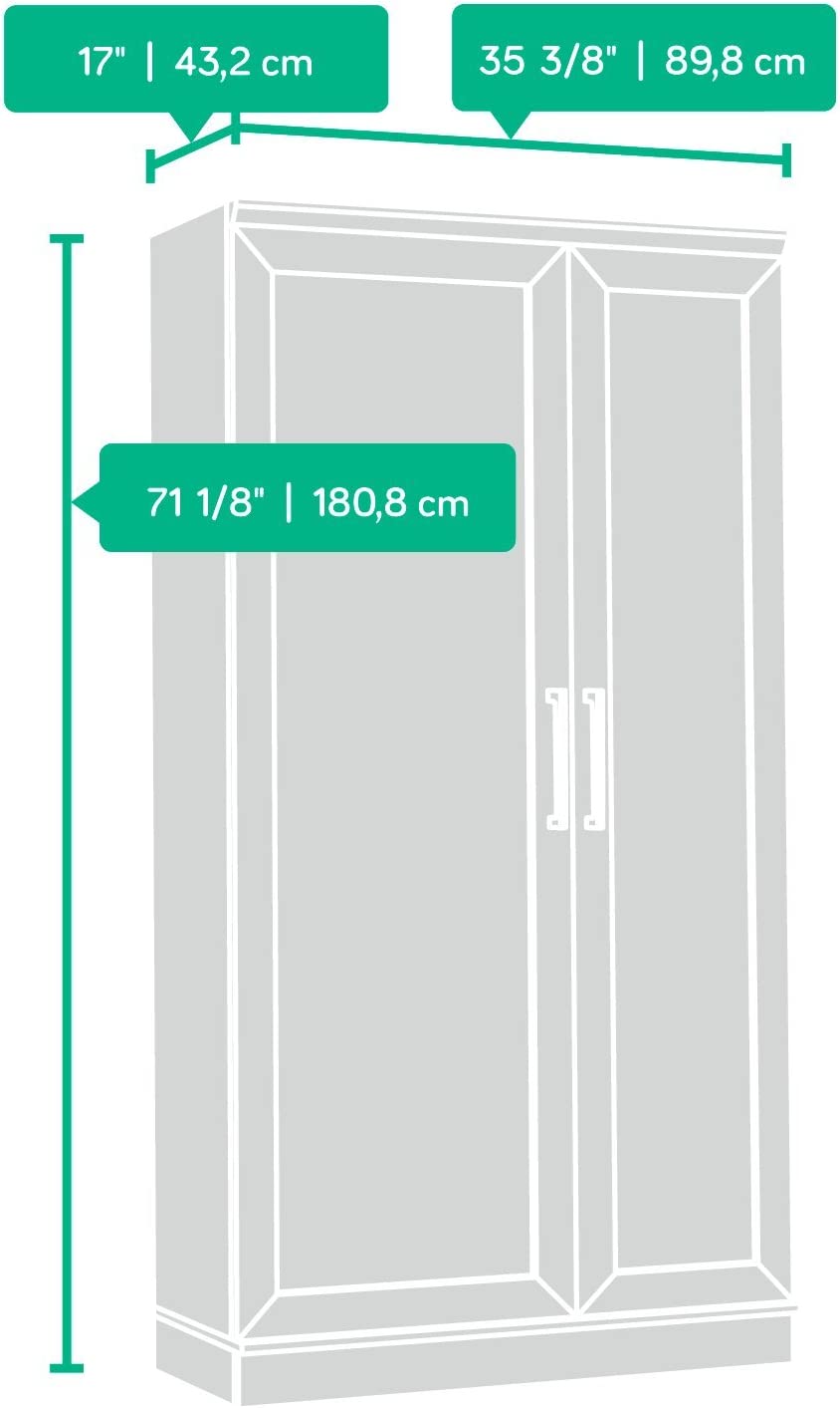 Sauder HomePlus Collection Storage Cabinet， Dakota Oak finish