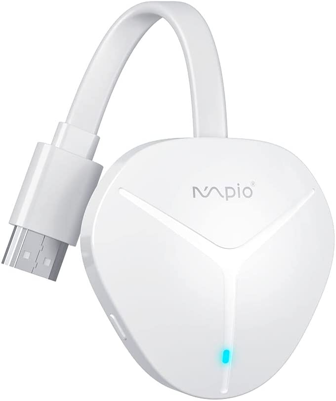 4K Wireless HDMI Display Dongle Adapter 1080P, WiFi Streaming Movies, Shows, and Live TV Receiver from iPhone, iPad, Android, Tablet, Window to HDTV/Monitor/Projector, Miracast, Airplay, DLNA, Chrome