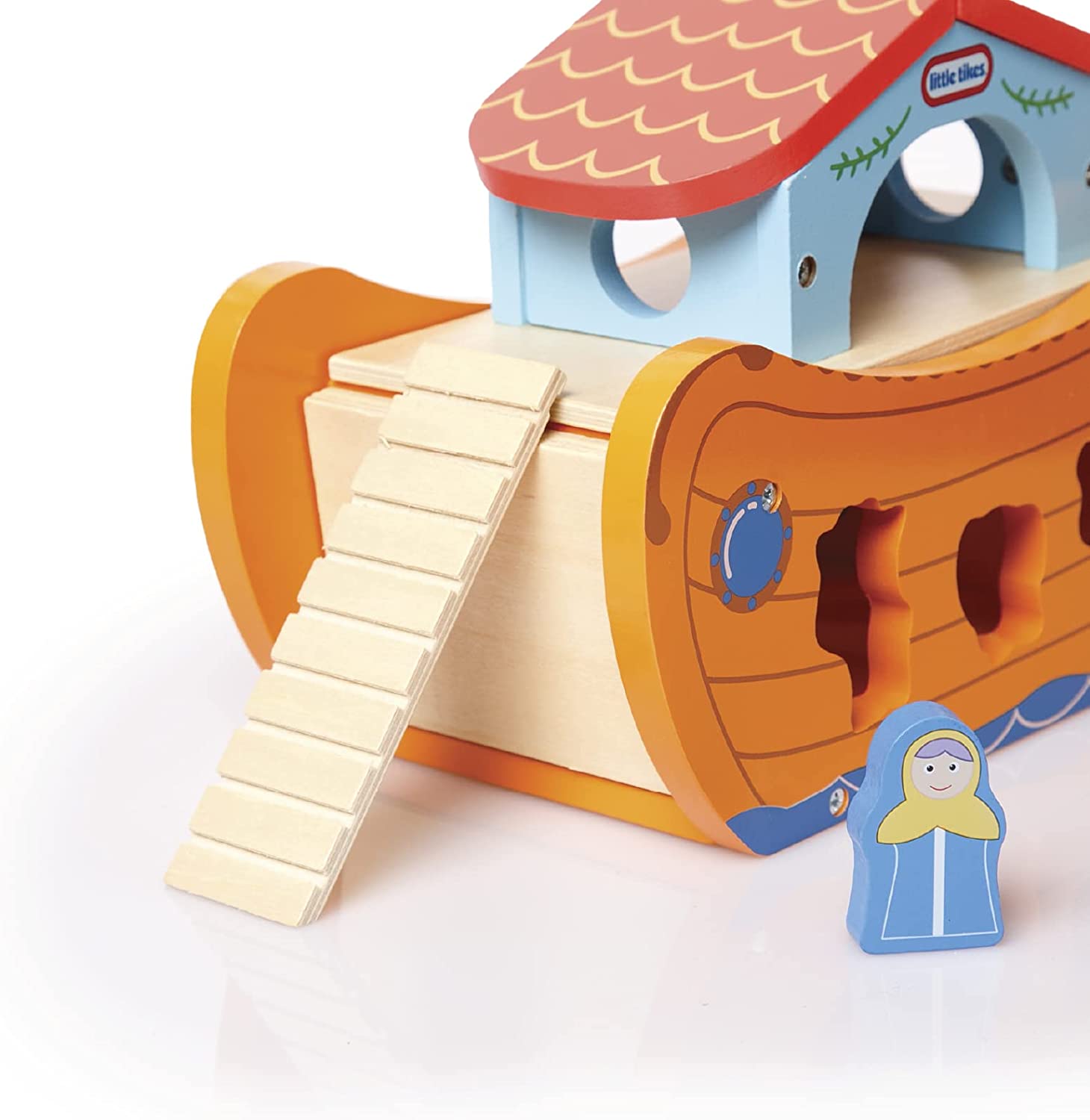 Little Tikes - Solid Wood Animal Ark Toy - Animal Playset -Great Easter Gift for Boys and Girls, Toddlers, Children. Shape Sorter Early Learning Montessori Toys 1 or 2 Years.
