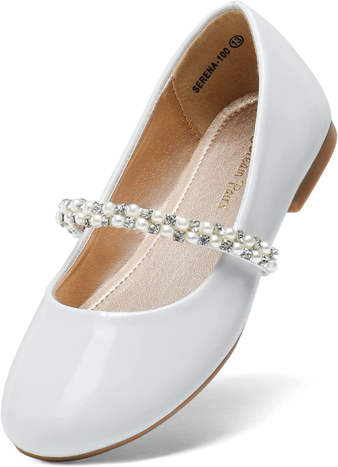 DREAM PAIRS Girls Toddler/Little Kid/Big Kid Serena-100 Mary Jane Ballerina Flat Shoes