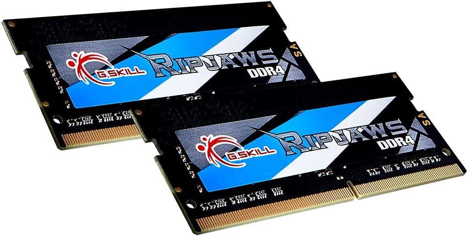 G.Skill RipJaws SO-DIMM Series 16GB (2 x 8GB) 260-Pin DDR4 3200 (PC4-25600) CL22-22-22-52 1.20V SO-DIMM Memory Model F4-3200C22D-16GRS