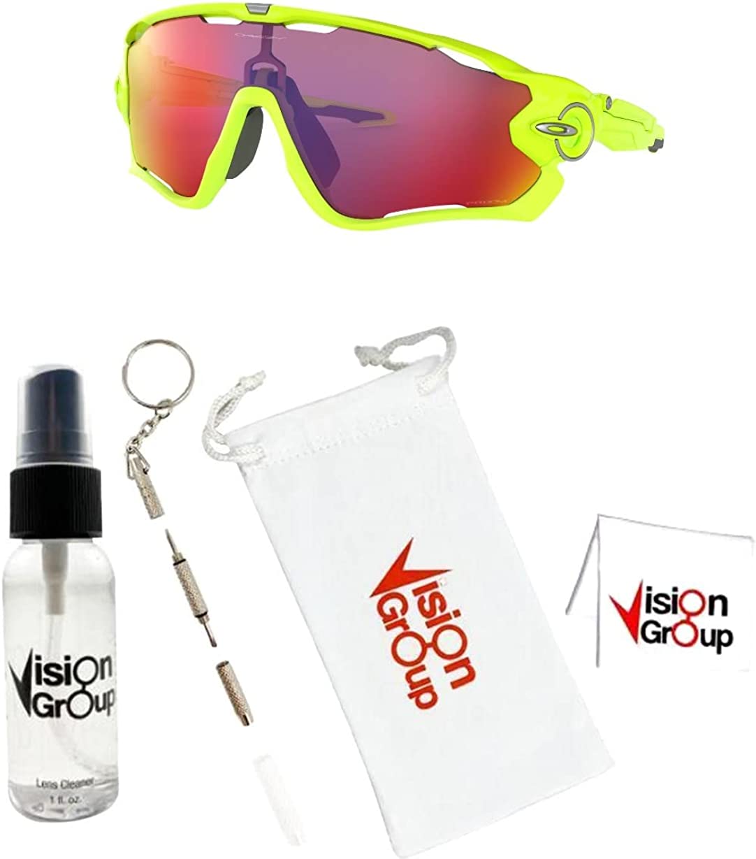 Oakley OO9290 JAWBREAKER Sunglasses for Men + Vision Group Accessories Bundle