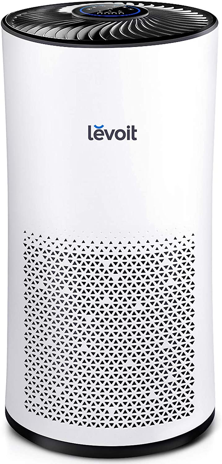 LEVOIT Air Purifier for Home Large Room, H13 True HEPA Filter for Bedroom, Auto Mode, Cleaners for Allergies and Pets, Smoke Mold Pollen Dust, LV-H133, White