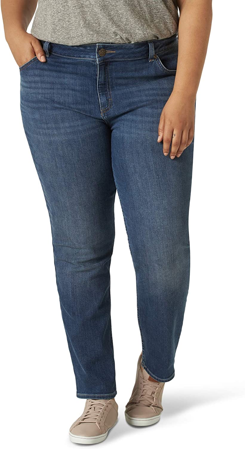 Lee Women's Plus Size Regular Fit Straight Leg Jean