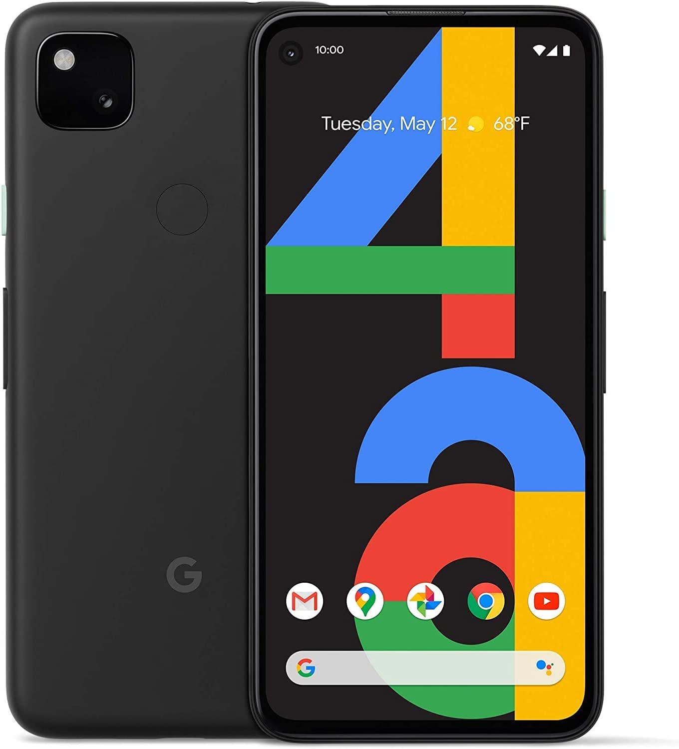 Google Pixel 4a Smartphone, 128GB Storage & Unlocked Cellular - Just Black (Renewed)