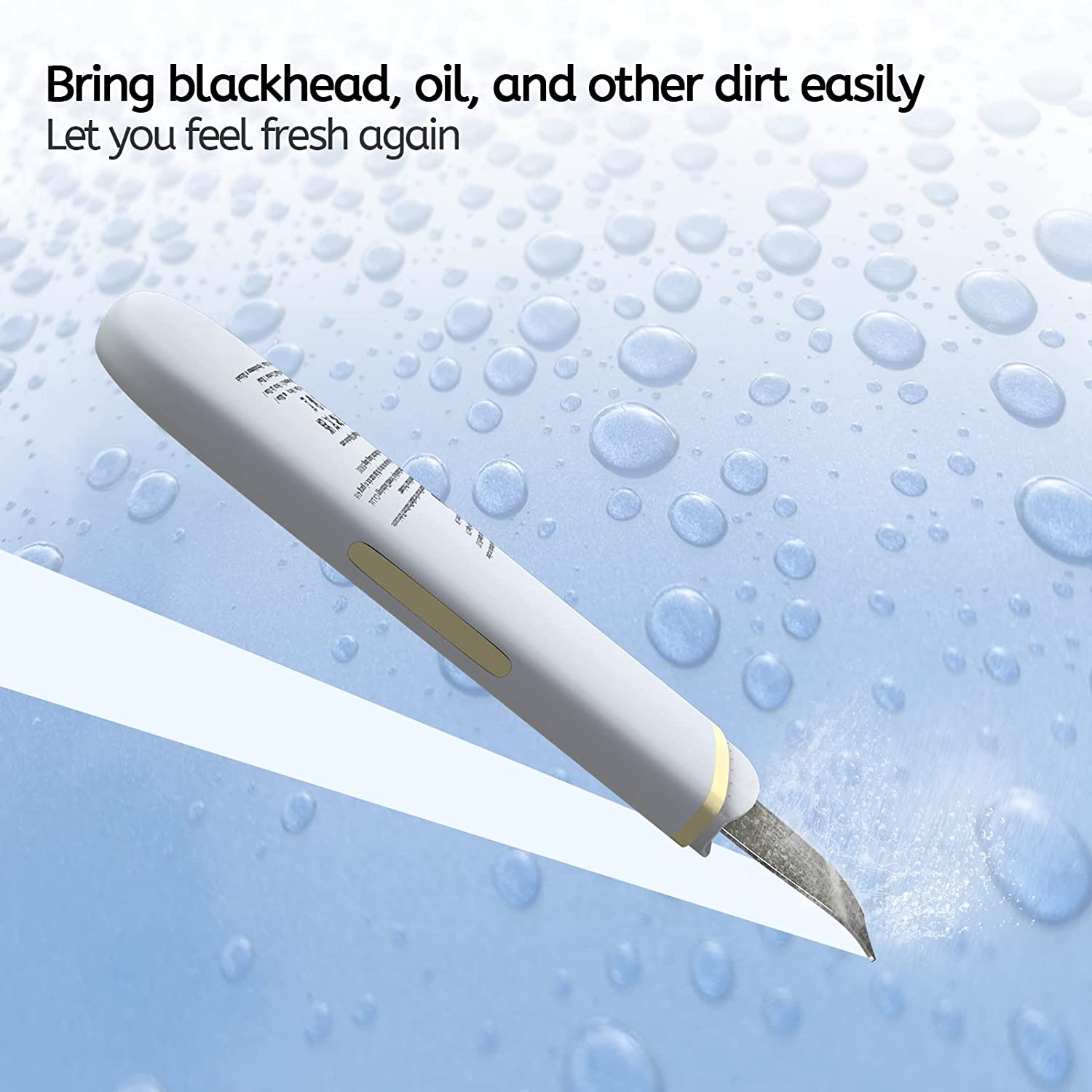 GUGUG Skin Scrubber Face Spatula, Skin Spatula Blackhead Remover with 4 Modes, Pore Spatula for Face, Facial Spatula for Deep Cleansing.