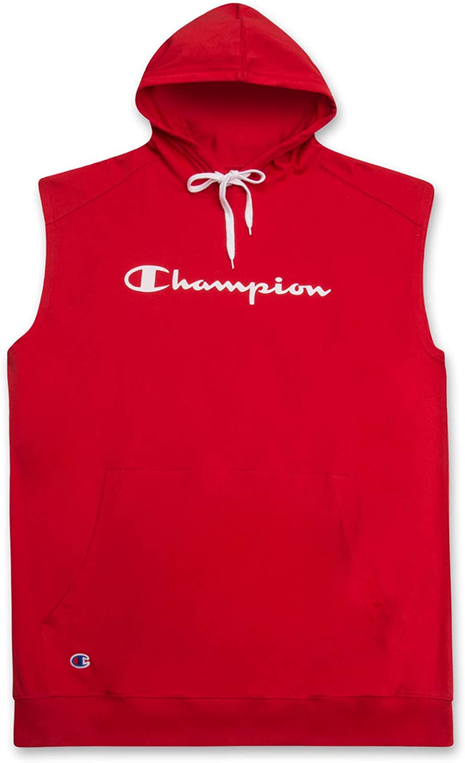 Champion Big and Tall Sleeveless Hoodies for Men – Mens Popover Workout Hoodies