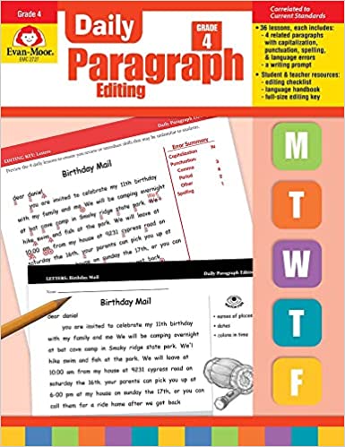 Evan-Moor Daily Paragraph Editing, Grade 4 Paperback – Teacher's Edition, January 1, 2004
