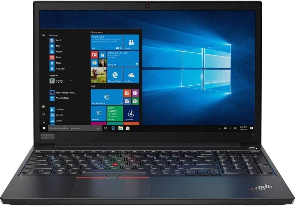2020 Lenovo ThinkPad E15 15.6" FHD Full HD (1920x1080) Business Laptop (Intel 10th Quad Core i5-10210U, 16GB DDR4 RAM, 512GB PCIe SSD) Type-C, HDMI, Windows 10 Pro + HDMI Cable