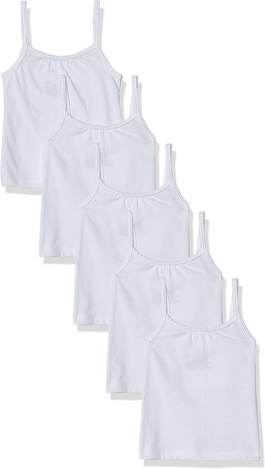 Hanes Girls' Camisole, 100% Cotton Tagless Cami, Toddler Sizing, Multiple Packs & Colors Available