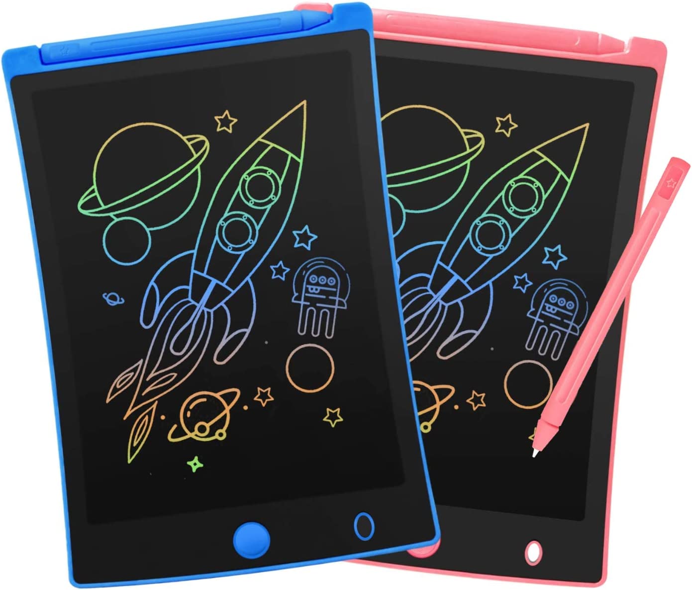 ORSEN 2 Pack LCD Writing Tablet for Kids, Colorful Doodle Board Drawing Pad for Kids, Learning Educational Toy Gift for Age 2 3 4 5 6 7 8 Year Old Girls Boys Toddlers