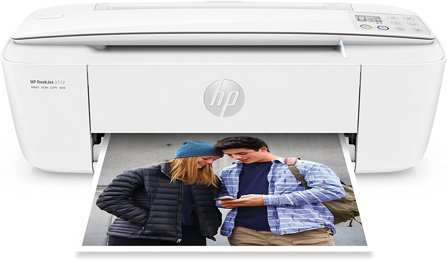 HP DeskJet 3772 All-in-One Wireless Color Inkjet Printer, Scan and Copy, Instant Ink Ready, T8W88A (Renewed)