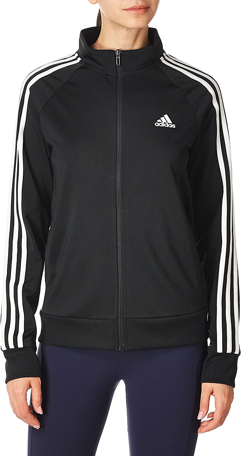 adidas Women's Essentials Warm-Up Slim 3-Stripes Track Top