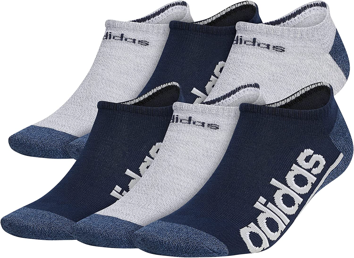 adidas Men's Superlite Linear 3 6-Pack No Show